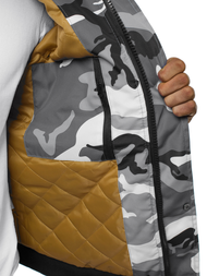 Мъжко яке камуфлаж сиво OZONEE JS/2019005