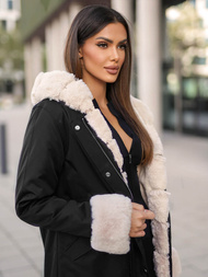 Дамско яке черна OZONEE JS/M763/392Z