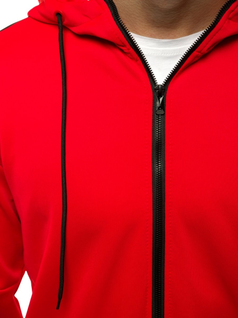 Мъжки суитшърт червена OZONEE JS/99005