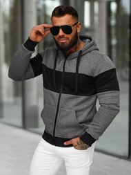 Мъжки суитшърт графитна OZONEE JS/8B1337/5