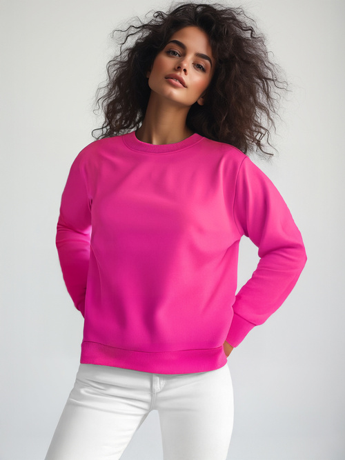 Дамски суичър тъмно розово OZONEE JS/W01Z