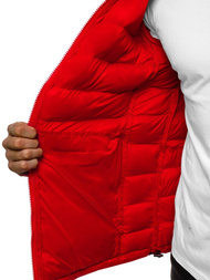 Мъжко яке червена/2 OZONEE JB/JP1111