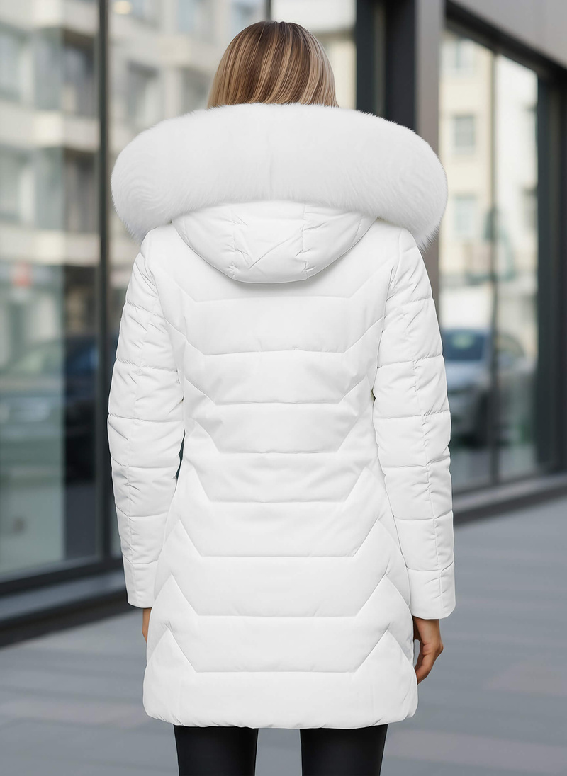 Дамско яке бял OZONEE JS/16M9121/281Z