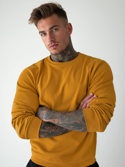 Мъжки суитшърт камел OZONEE JS/2001-10Z