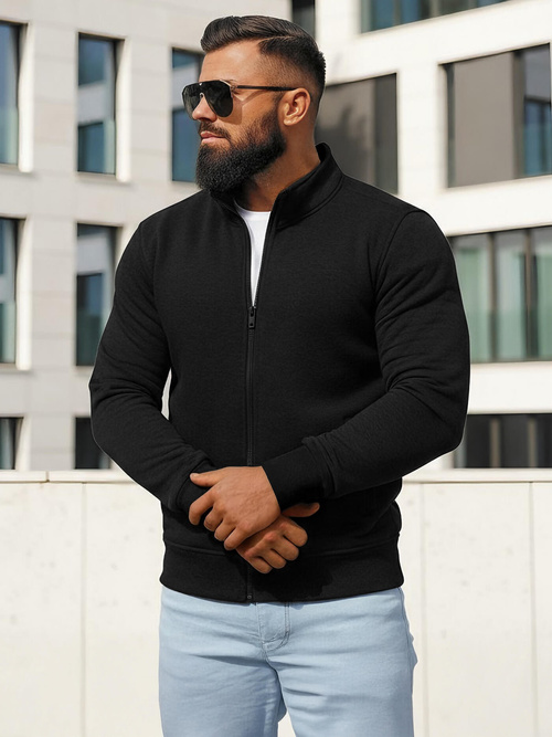 Мъжки суитшърт черен OZONEE JS/2002Z