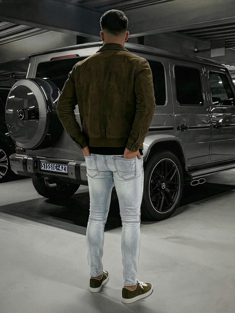 Мъжки дънки светлосиньо OZONEE O/EM8889Z