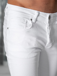 Мъжки дънки бяло OZONEE E/5391/01Z