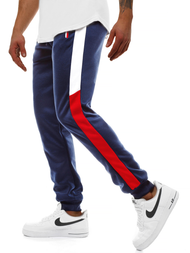 Мъжко долнище на анцуг тъмносиньо OZONEE JS/JZ11027