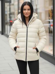 Дамско яке екрю OZONEE JS/M769/281