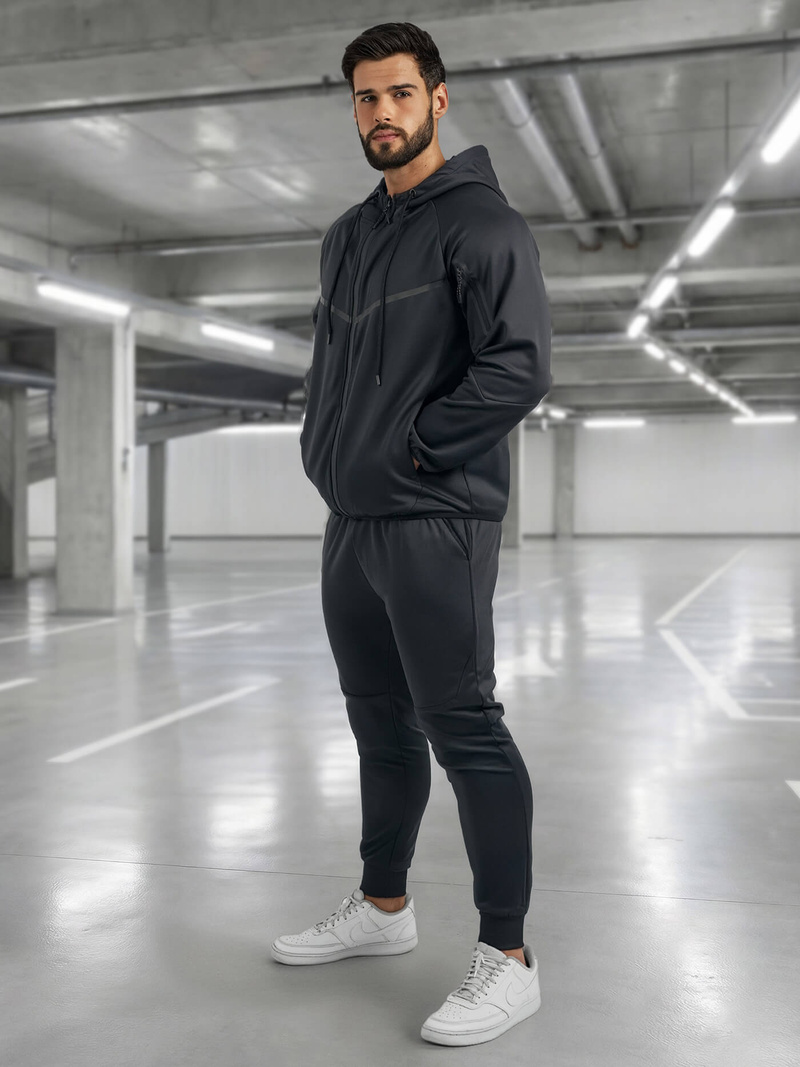 Мъжки спортен екип тъмносин OZONEE JS/8C1966/25