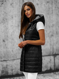 Дамска жилетка двустранно черна OZONEE JS/16M9066/392