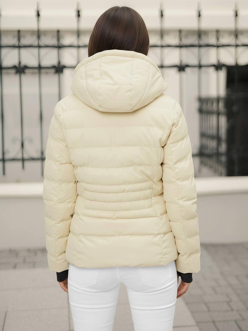 Дамско яке екрю OZONEE JS/M769/281Z