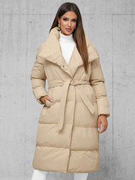 Дамско яке бежова OZONEE JS/M737/62Z