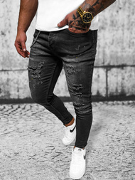 Мъжки дънки черни OZONEE O/MB465