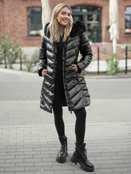 Дамско яке черна OZONEE JS/16M9100/392Z