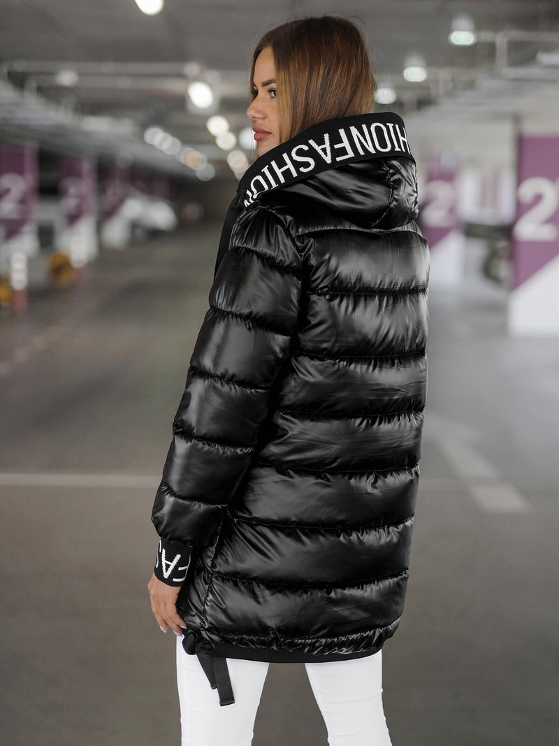 Дамско яке черно OZONEE JS/5M3188/392Z