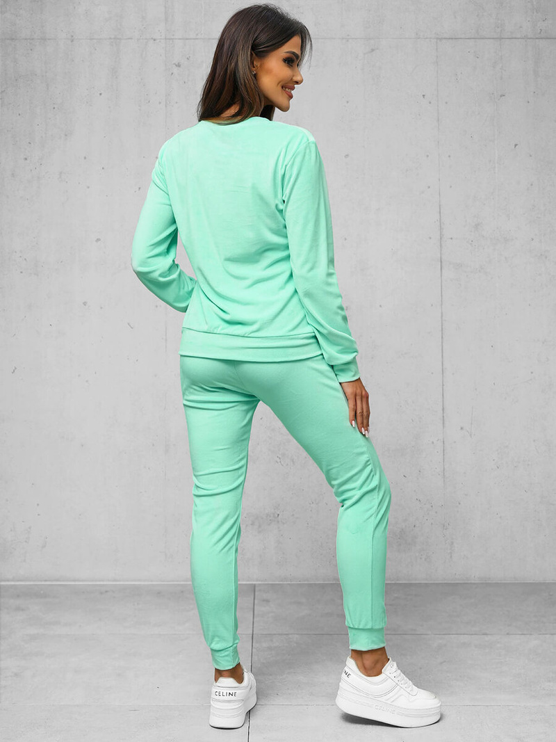 Дамска велурен спортен екип черен OZONEE O/8C1173/139Z