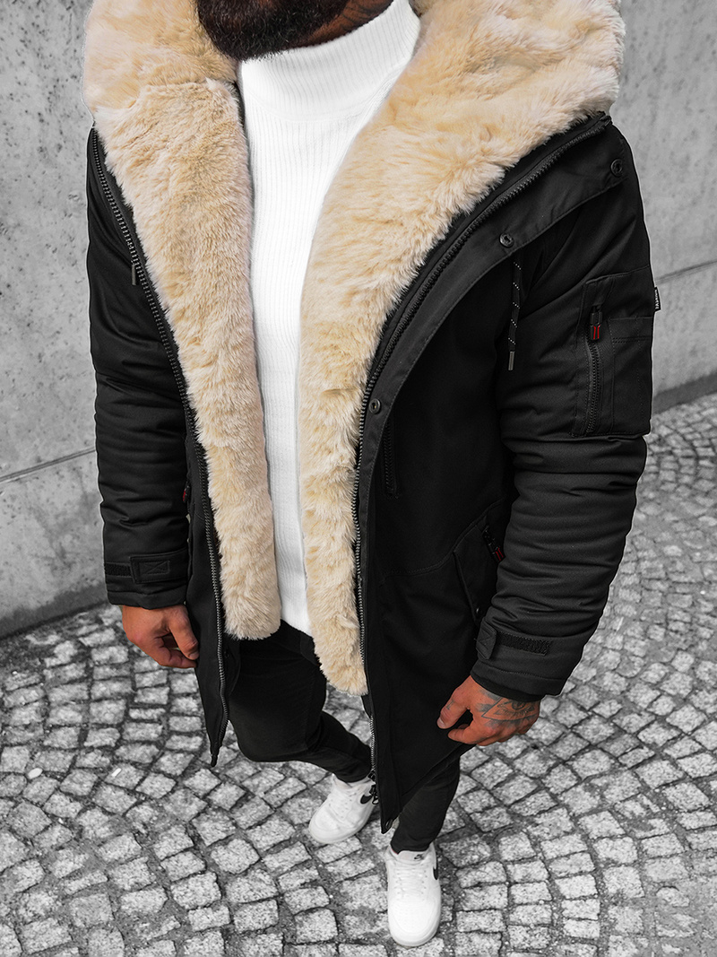 Зимно яке черно OZONEE JS/22M39/392