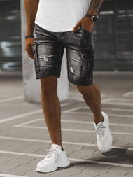 Mъжки шорти черни OZONEE NB/MP0039NZ