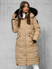 Дамско яке бежова OZONEE O/W377