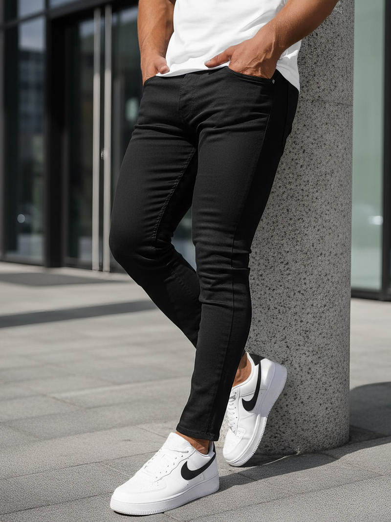 Мъжки дънки черни OZONEE DO/2807/1