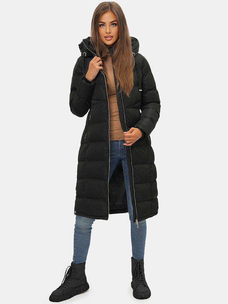 Дамско яке черно OZONEE JS/M736/392Z