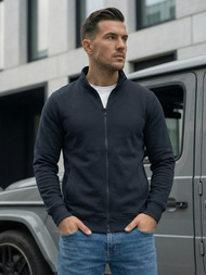 Мъжки суитшърт тъмносин OZONEE JS/2002