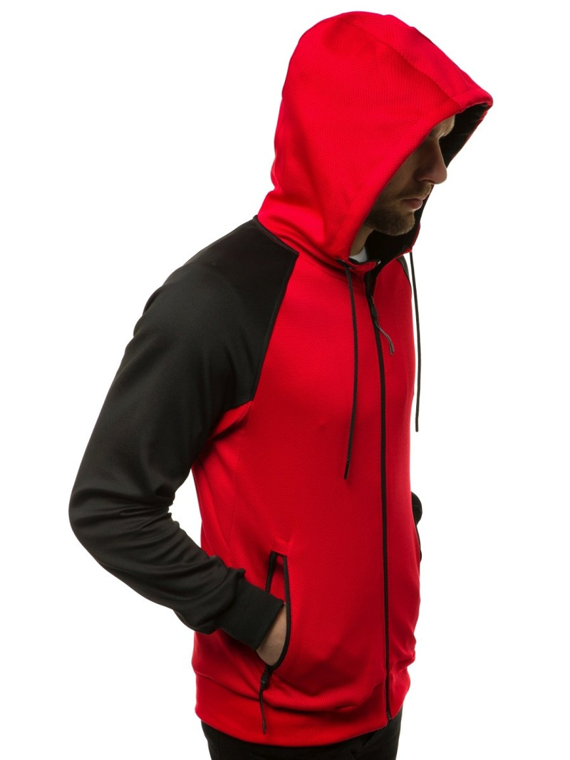 Мъжки суитшърт червена OZONEE JS/88006