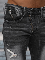 Мъжки дънки черни OZONEE NB/MP0045N