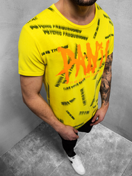 Мъжка тениска жълта OZONEE JS/KS1998Z