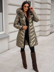 Дамско яке злато OZONEE JS/16M9100/403Z