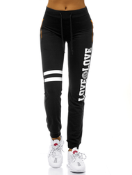 Дамски долнища на анцуг черни OZONEE O/9927