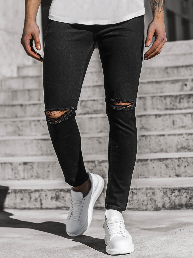 Мъжки дънки черни/2 OZONEE DP/585