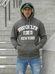 Мъжки суитшърт графитен OZONEE JS/8B1767/5Z