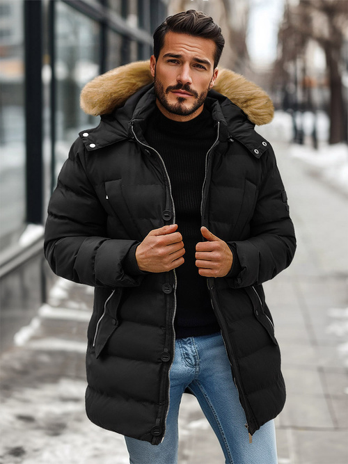 Мъжко яке черна OZONEE JS/5M3122/392Z