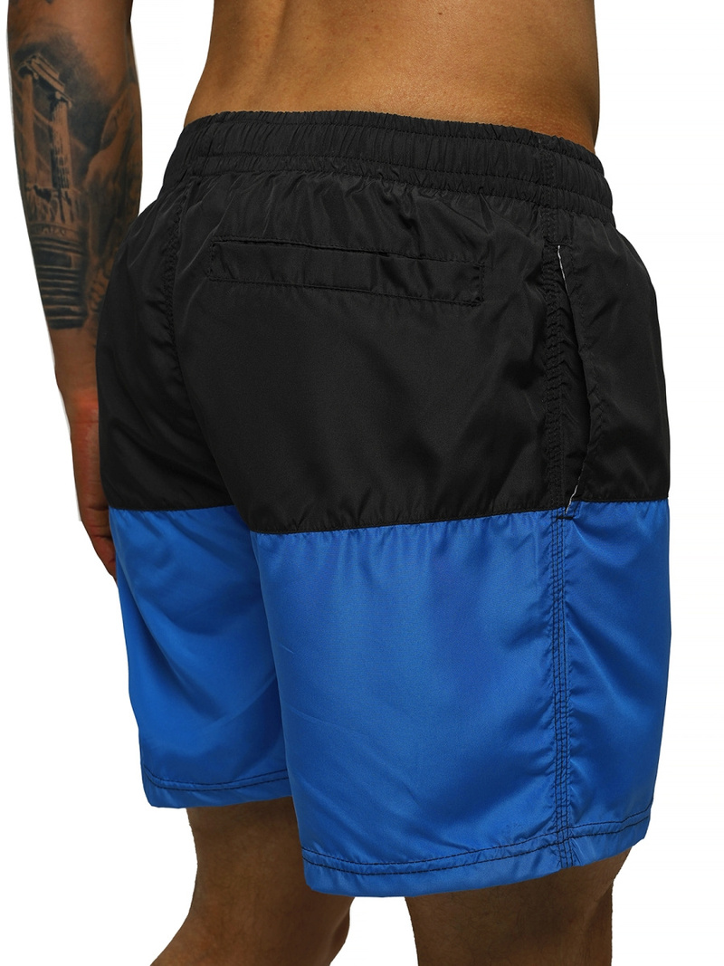 Мъжки плувни шорти черно-синьо OZONEE JS/HM060