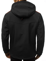 Мъжко яке SOFTSHELL черно и оранжево OZONEE GE/12259