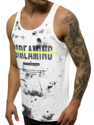 Мъжка тениска бяла OZONEE JS/SS11053