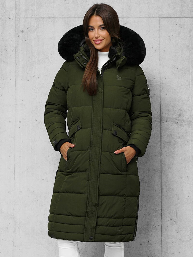 Дамско яке каки OZONEE O/W377