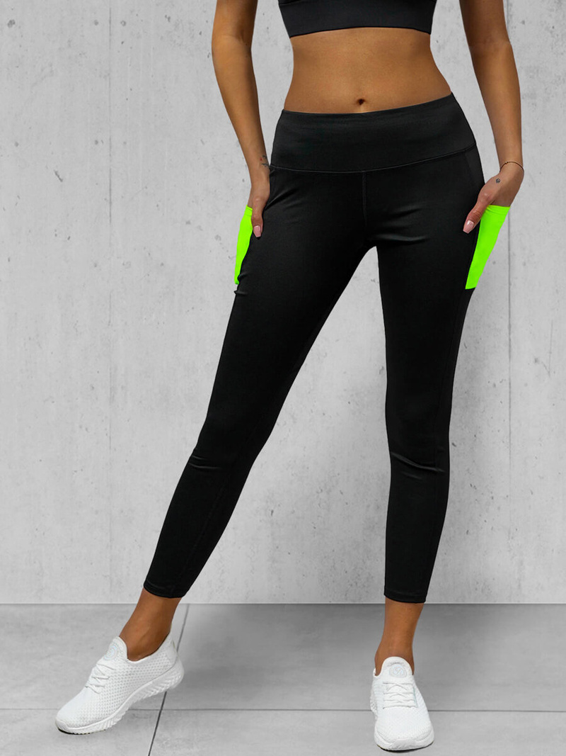 Дамски клин черни OZONEE O/XL009/1