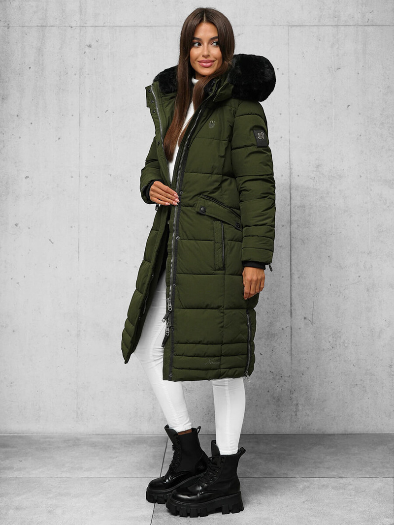 Дамско яке каки OZONEE O/W377