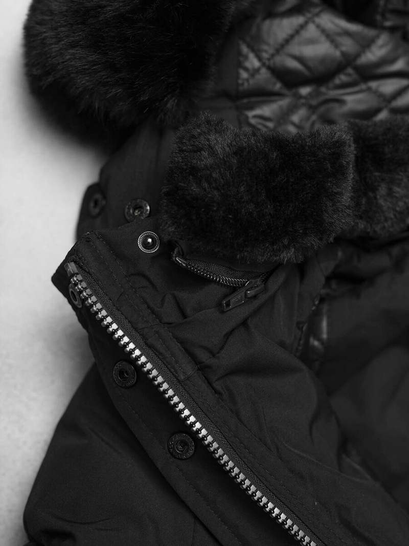 Дамско яке черно OZONEE O/W377Z