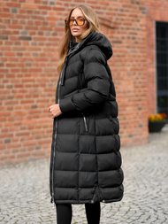 Дамско яке черно OZONEE JS/M736/392Z