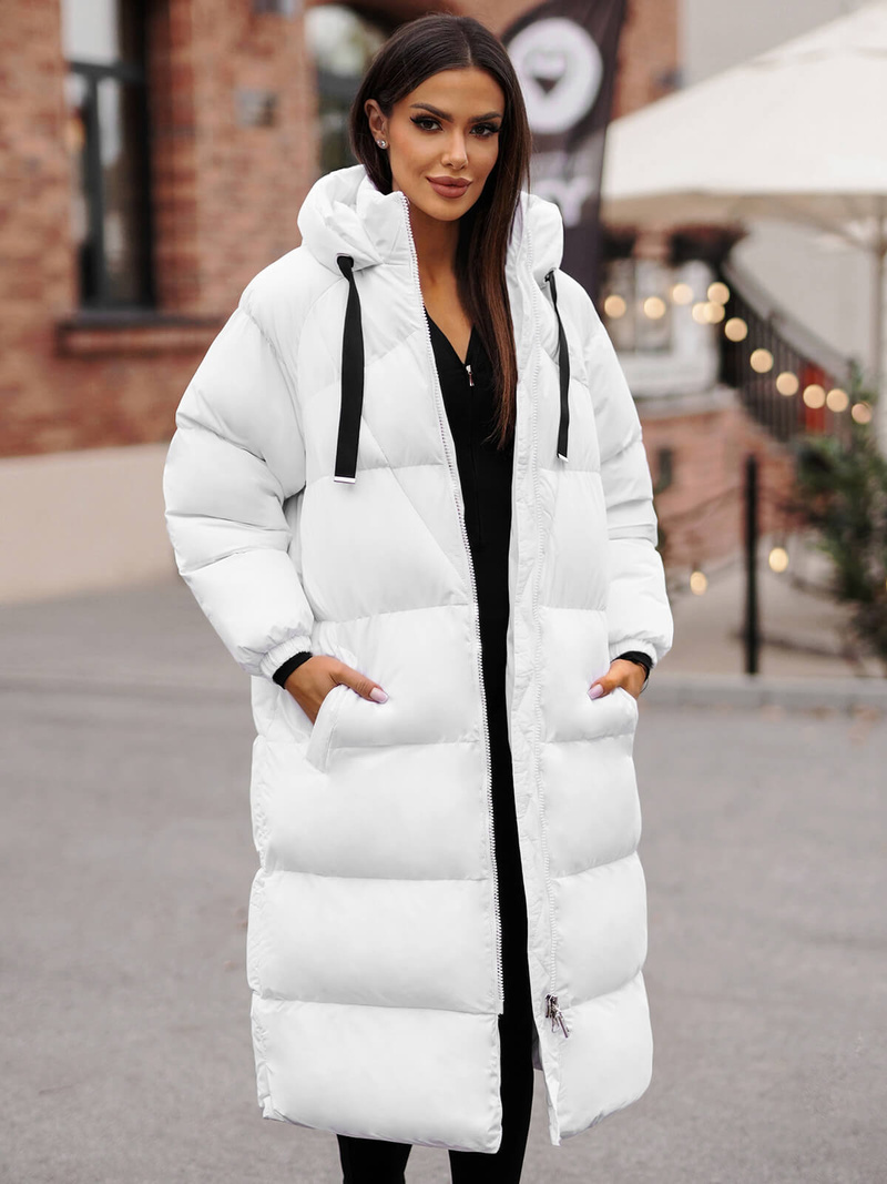 Дамско яке бял OZONEE JS/5M3163/281Z