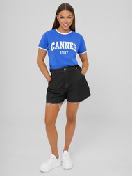 Дамска тениска синьо OZONEE JS/R62184