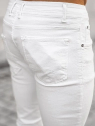 Мъжки дънки бяло OZONEE E/5391/01Z