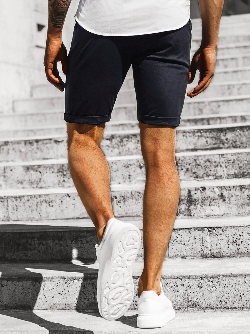 Къси панталони джинс тъмнографитно OZONEE DJ/1008