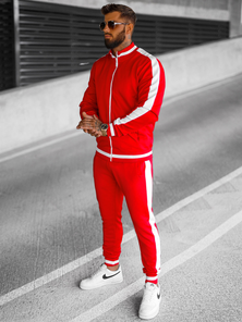 Мъжки спортен екип червен OZONEE JS/8C99/18Z