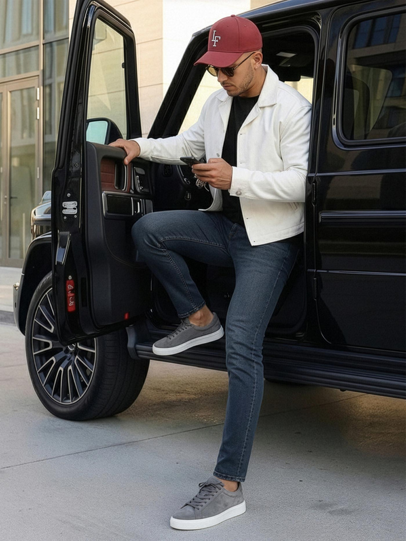 Мъжки дънки тъмно-синьо OZONEE O/JK2895AZ