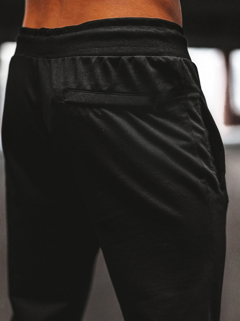 Мъжко долнище на анцуг черно B/18203022Z